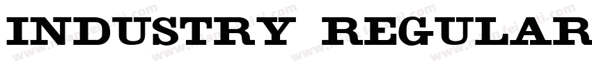 Industry Regular字体转换